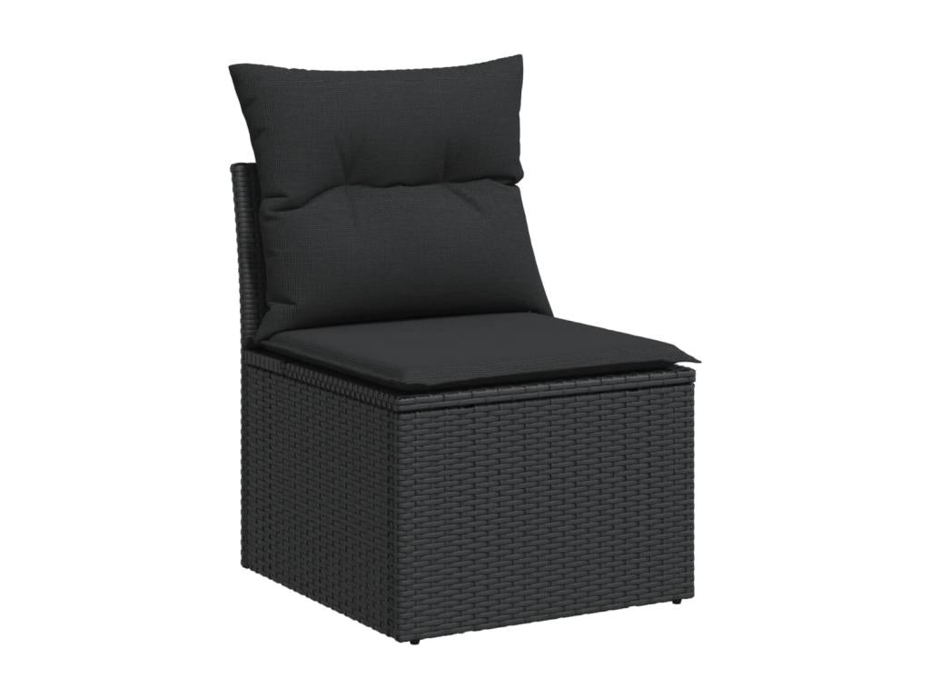 Black Woven Resin Wicker Outdoor Furniture Set - dlz1766569456097