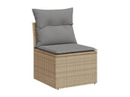 Beige Woven Resin Wicker Outdoor Furniture Set - dlz1766569268256