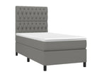 Gray Fabric Mattress, 90 x 200 cm