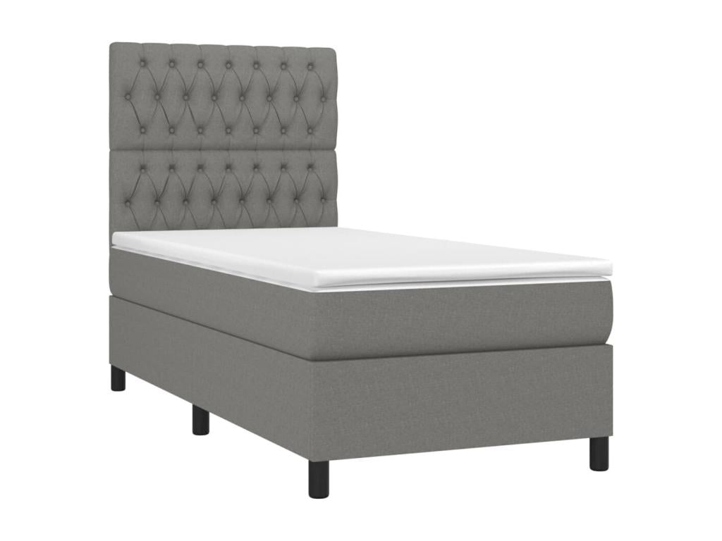 Gray Fabric Mattress, 90 x 200 cm