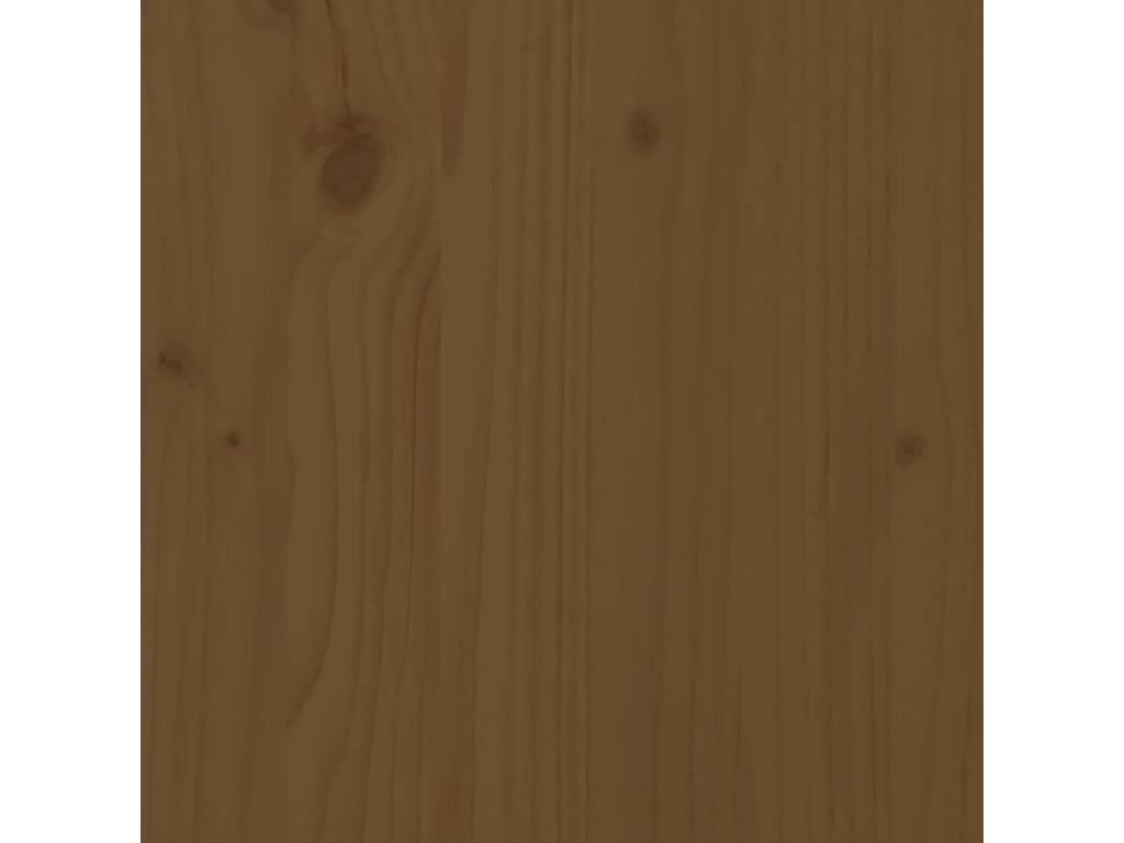 Brown Pine Wood Bench, 80 x 38 x 45 cm