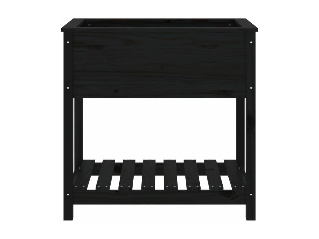 Black Solid Wood Home Furniture, 82.5 x 54 x 81 cm