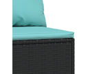 Black Woven Resin Wicker Sofa - dlz1766569538969