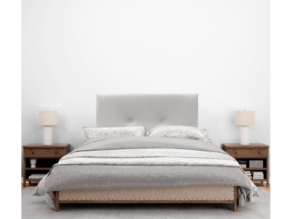 White Velvet Bed, 90 x 50 cm