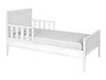 White Solid Wood Bed, 70 x 140 cm