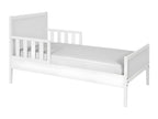 White Solid Wood Bed, 70 x 140 cm