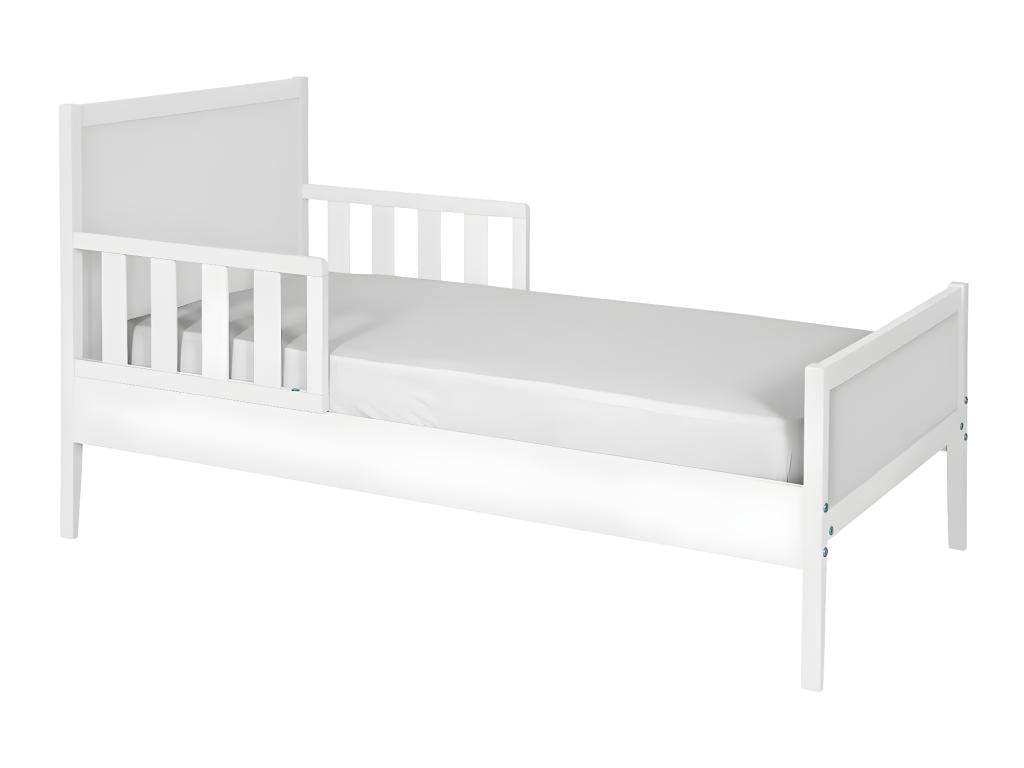 White Solid Wood Bed, 70 x 140 cm