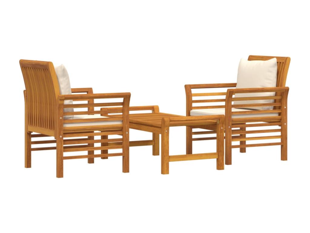 Brown Solid Wood Outdoor Furniture Set