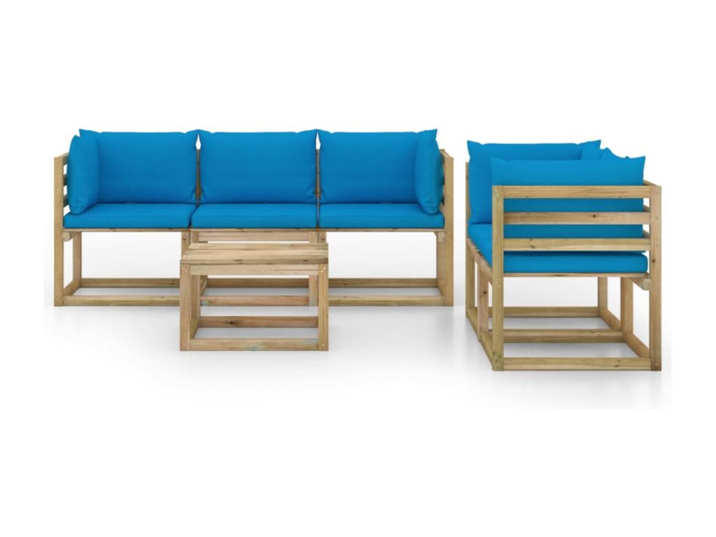 Blue Outdoor Furniture Set