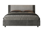 Gray Fabric Bed, 160 x 190 cm