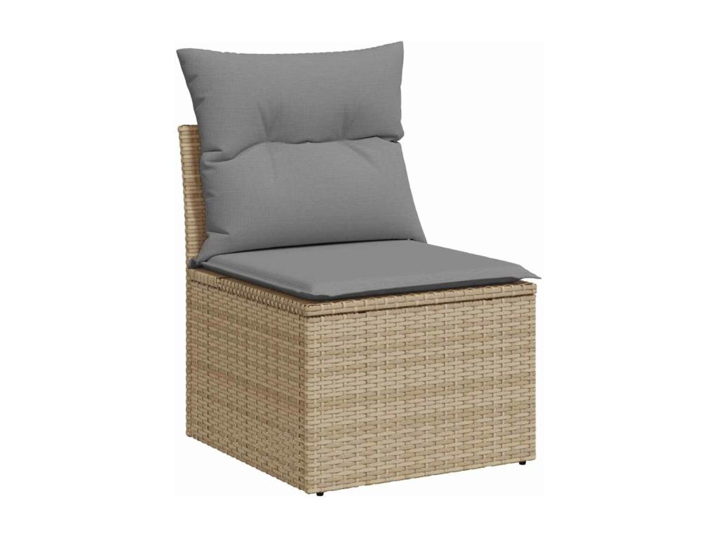 Beige Woven Resin Wicker Outdoor Furniture Set - dlz1766569479134
