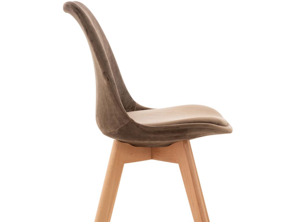 Brown Velvet Chair