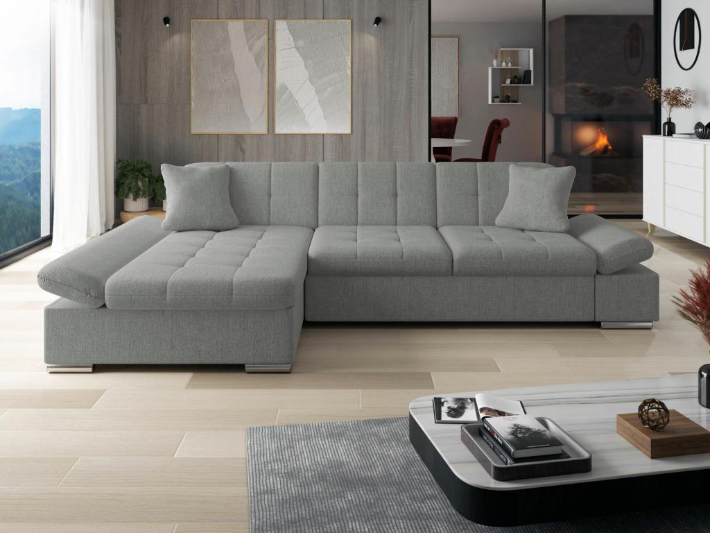 Gray Sofa, 278 x 161 x 76 cm