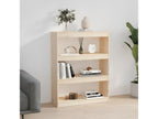 Brown Pine Wood Bookcase, 80 x 30 x 103.5 cm