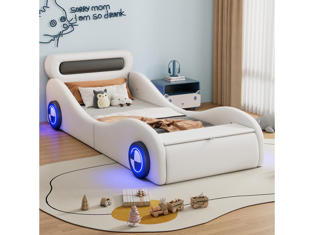 White Bed, 90 x 200 cm - dlz1766569473920