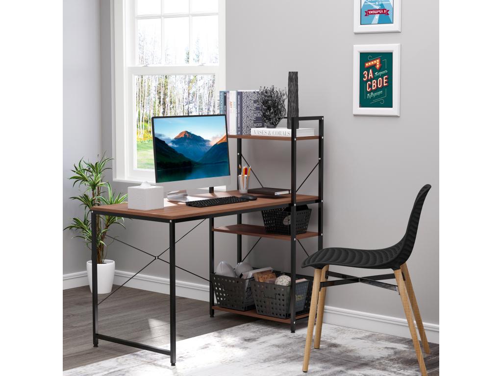 Brown Metal Bookcase