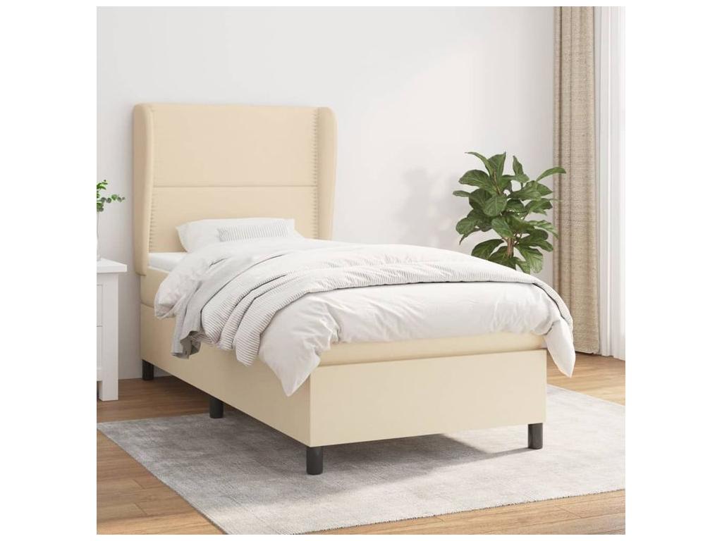 White Fabric Mattress, 100 x 200 cm