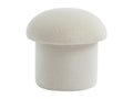 White Boucle Fabric Ottoman - dlz1766569352192