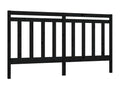 Black Solid Wood Bed, 186 x 4 x 100 cm