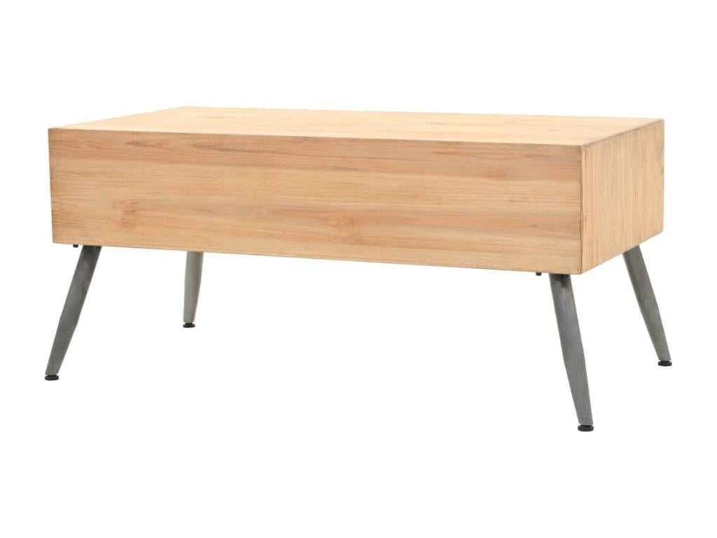 Brown Solid Wood Coffee Table, 115 x 55 x 50 cm