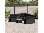 Black Woven Resin Wicker Outdoor Furniture Set - dlz1766568807249