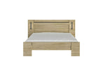Natural Oak Wood Bed, 140 x 190 cm