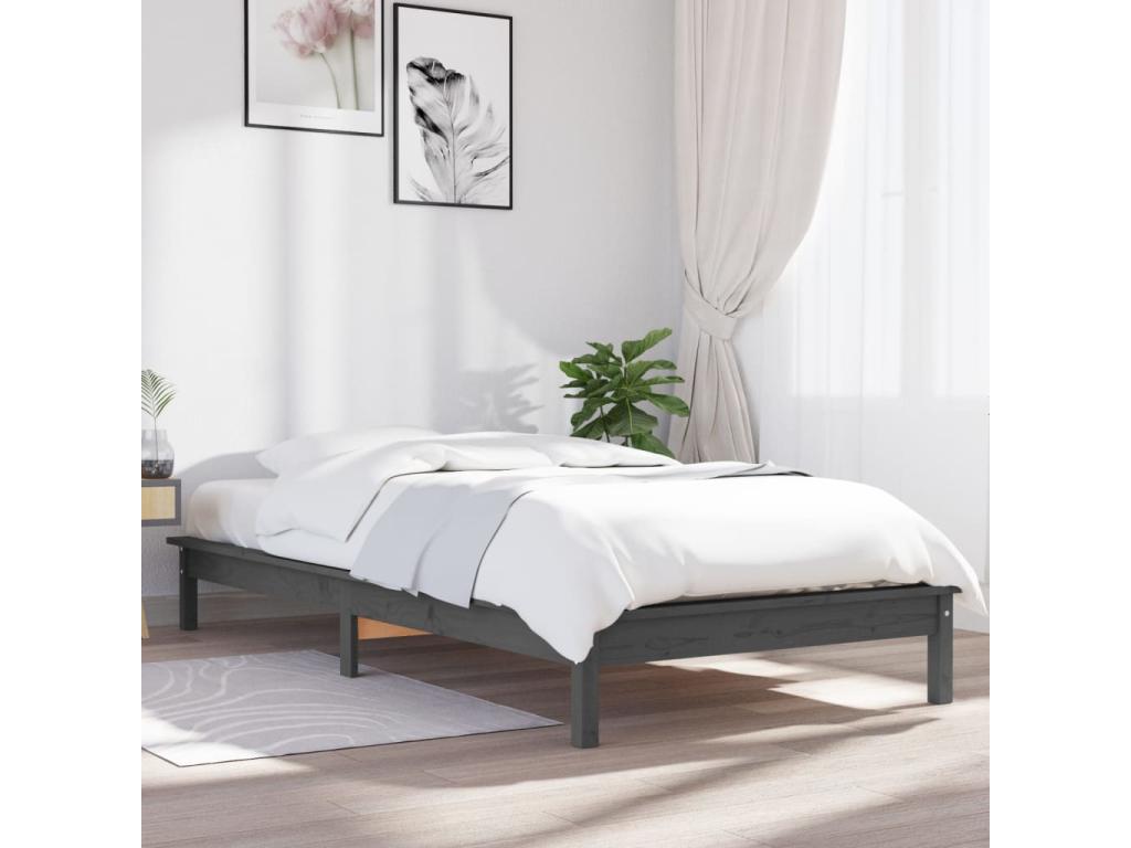 Gray Solid Wood Mattress