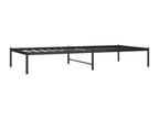 Black Metal Bed Frame, 90 x 200 cm