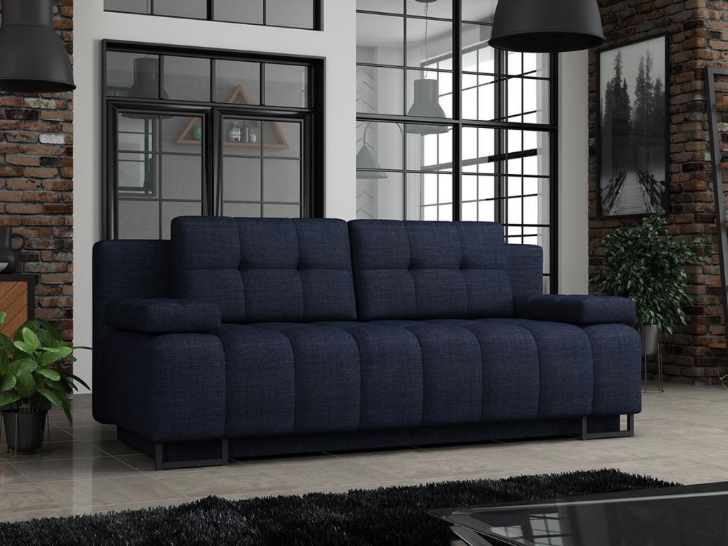 Blue Sofa Bed, 90 x 200 x 90 cm