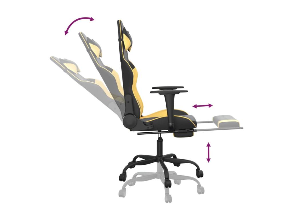 Gold Faux Leather Chair