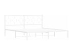 White Metal Bed Frame, 180 x 200 cm