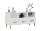 White Engineered Wood TV Stand, 102 x 36 x 50 cm