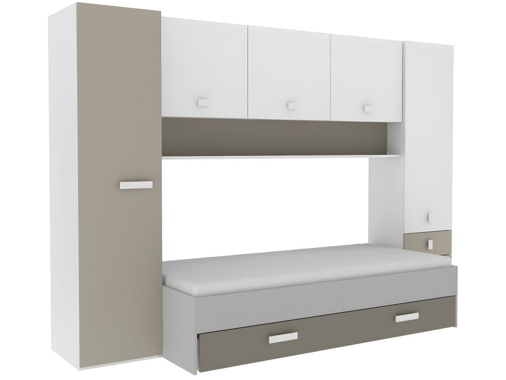 White Bed, 304 x 203 x 53.5 cm