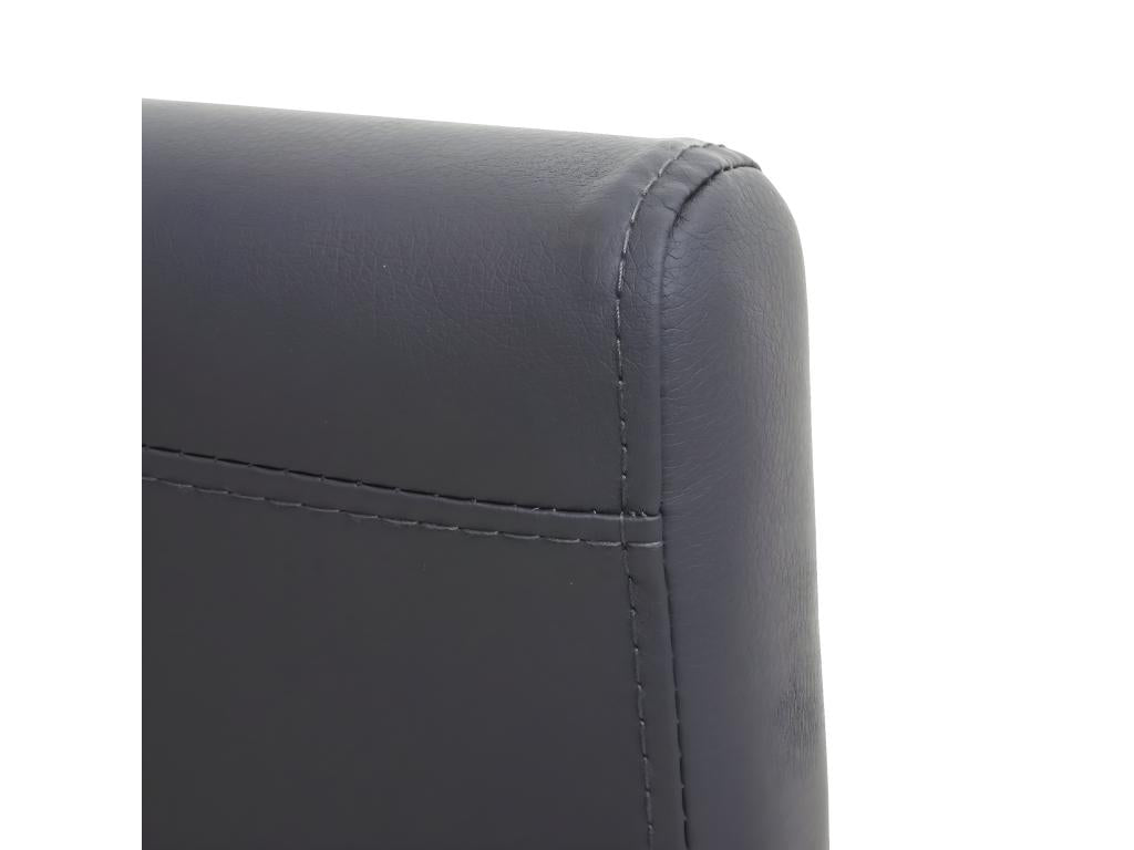 Anthracite Faux Leather Chair