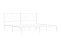 White Metal Bed Frame, 200 x 200 cm