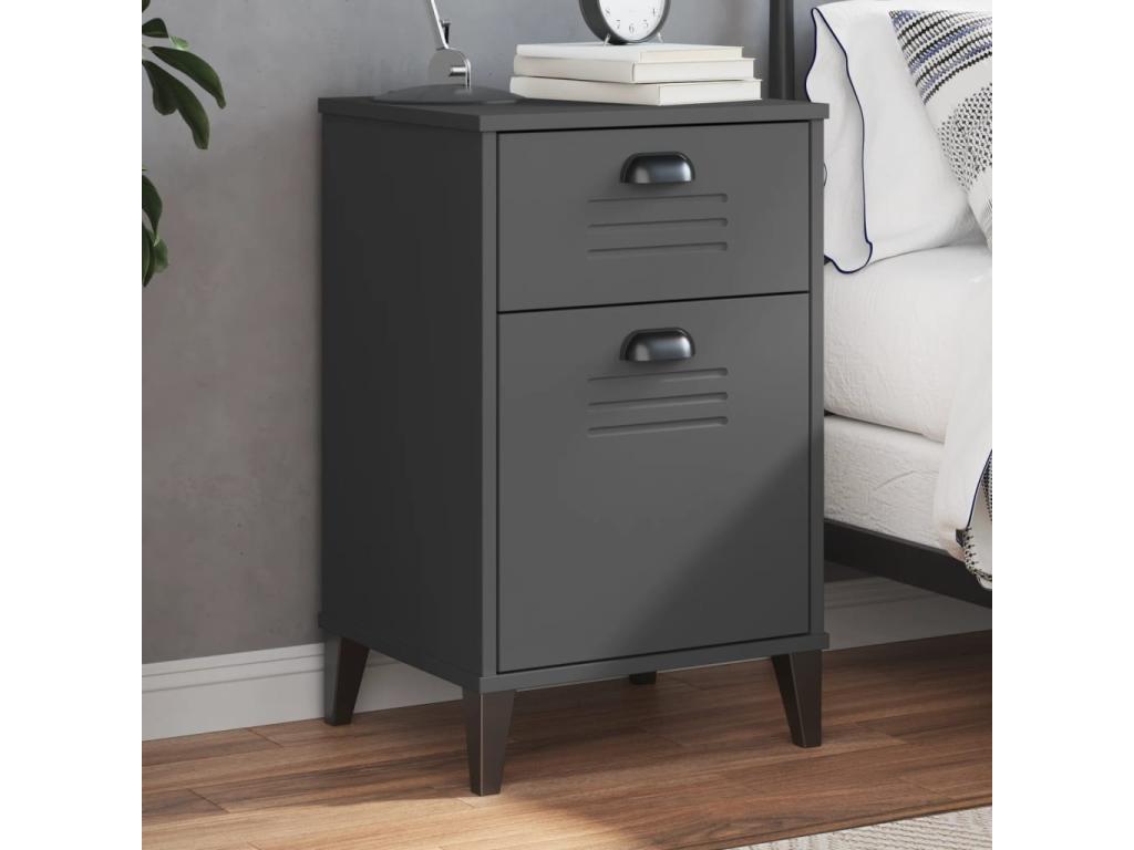 Gray Pine Wood Table