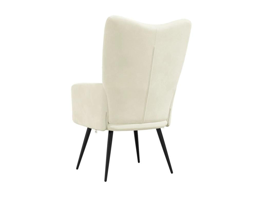White Velvet Accent Chair