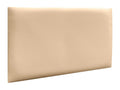 Beige Faux Leather Bed, 50 x 30 cm