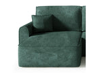Green Boucle Fabric Sofa Bed
