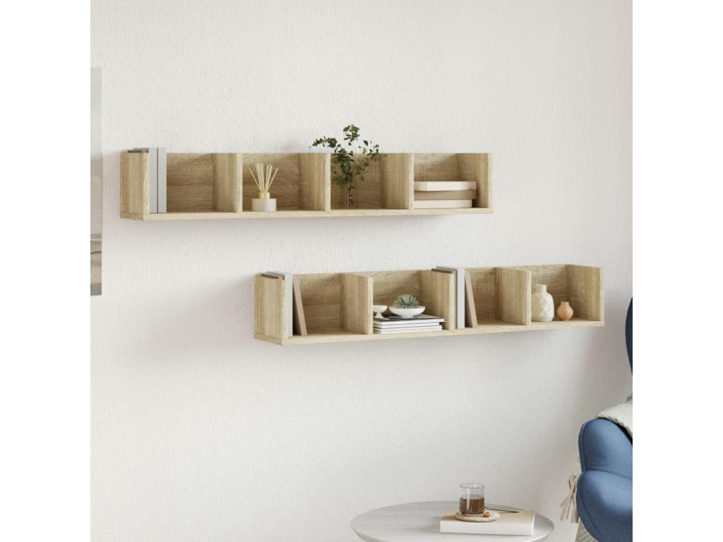 Natural Oak Wood Wardrobe, 99 x 18 x 16.5 cm