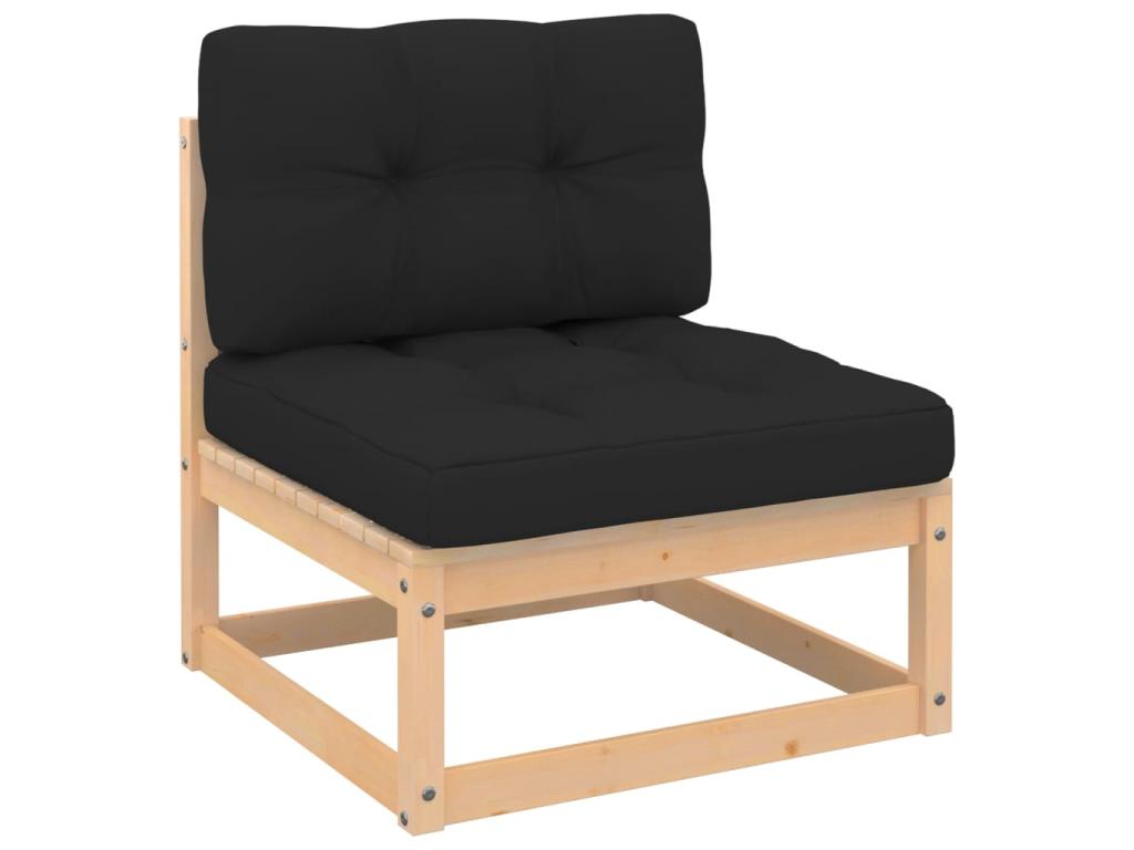 Gray Pine Wood Outdoor Furniture Set - dlz1766568769983