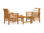 Brown Solid Wood Outdoor Furniture Set