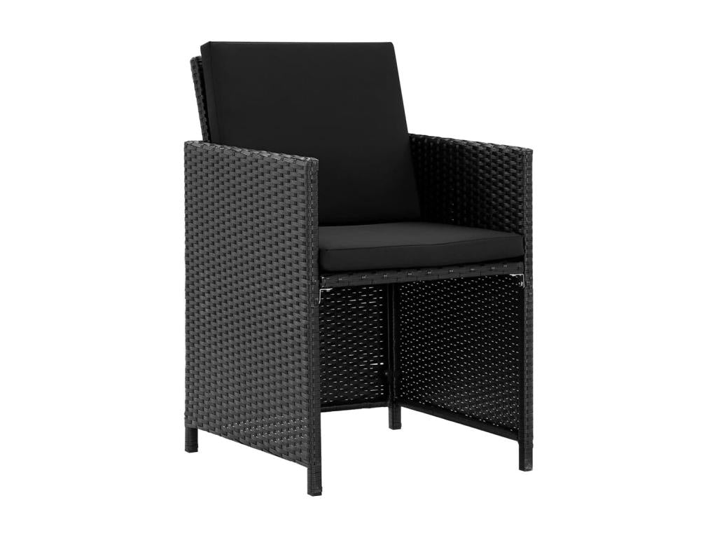 Black Woven Resin Wicker Outdoor Furniture Set - dlz1766569505779