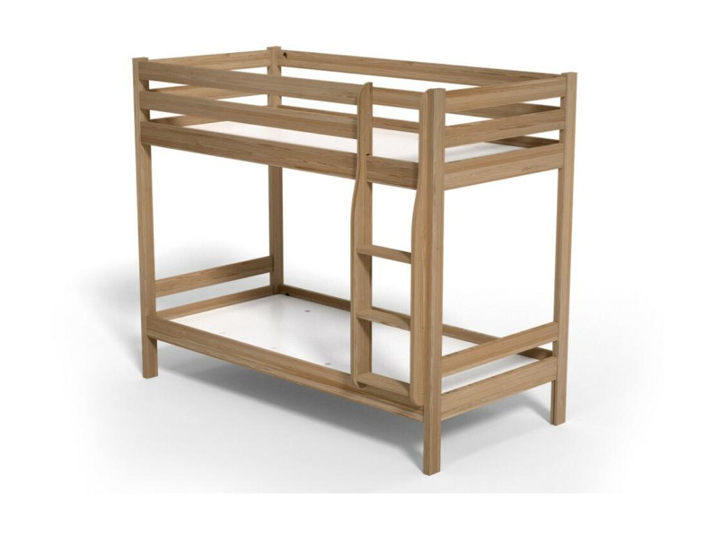 Natural Solid Wood Bed