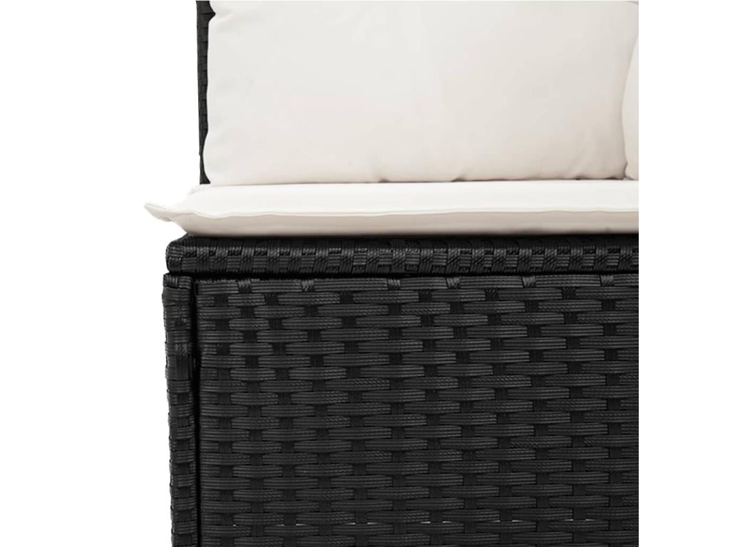 Black Woven Resin Wicker Outdoor Furniture Set - dlz1766569338160