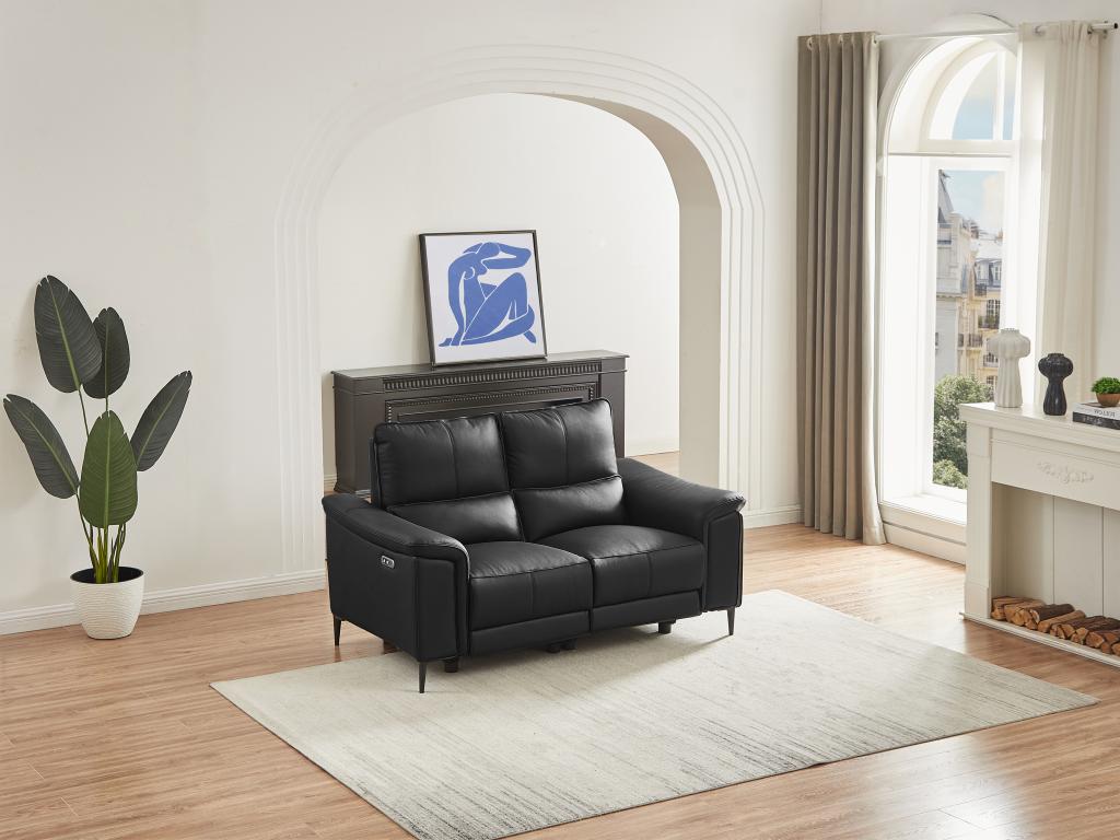 Black Leather Sofa