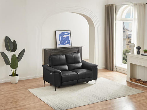 Black Leather Sofa