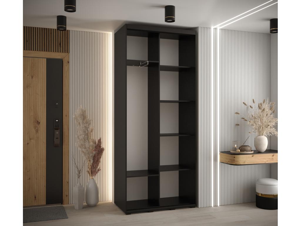 Black Wardrobe, 100 x 45 x 235.2 cm