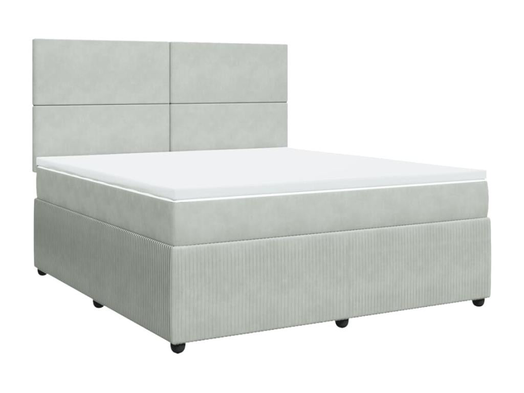 Gray Velvet Mattress, 180 x 200 cm