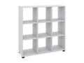 White Bookcase, 3 x 3 cm